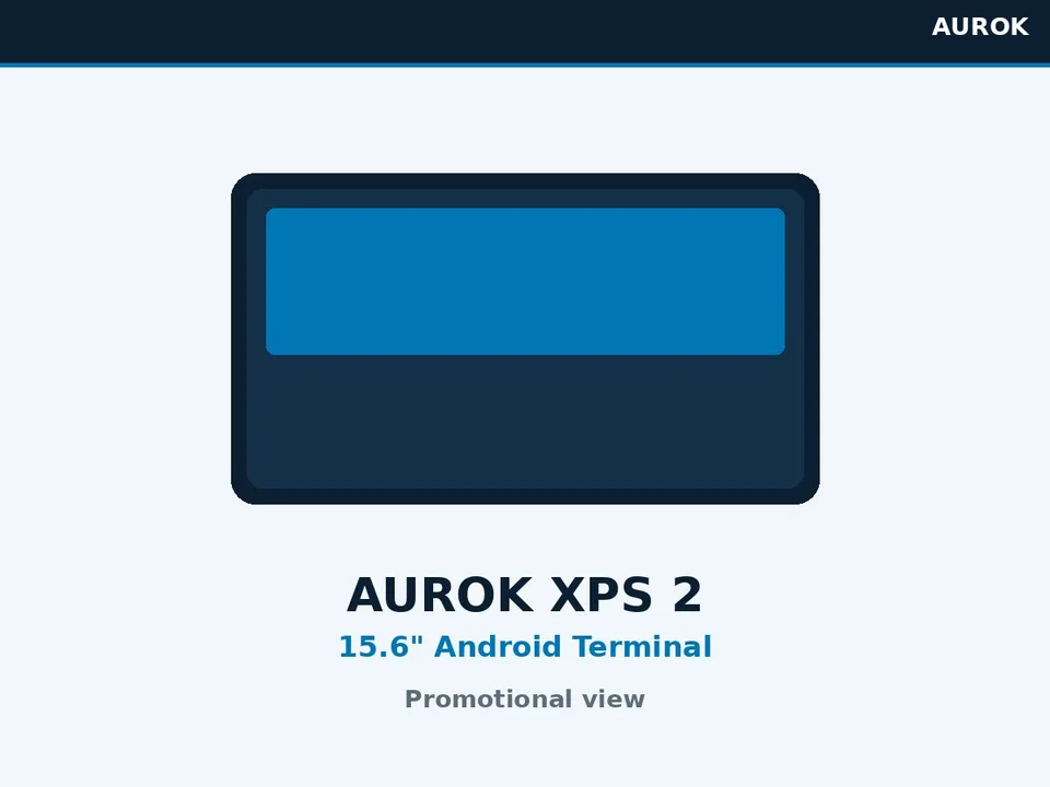 AUROK XPS 2 15.6 inch Android pos terminal promotional view