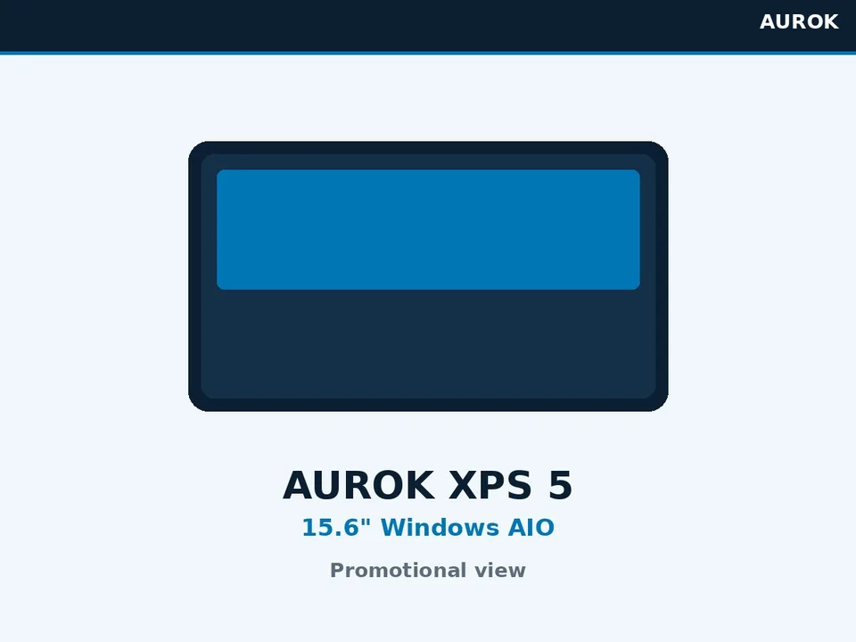 AUROK XPS 5 15.6 inch Windows all-in-one terminal promotional view