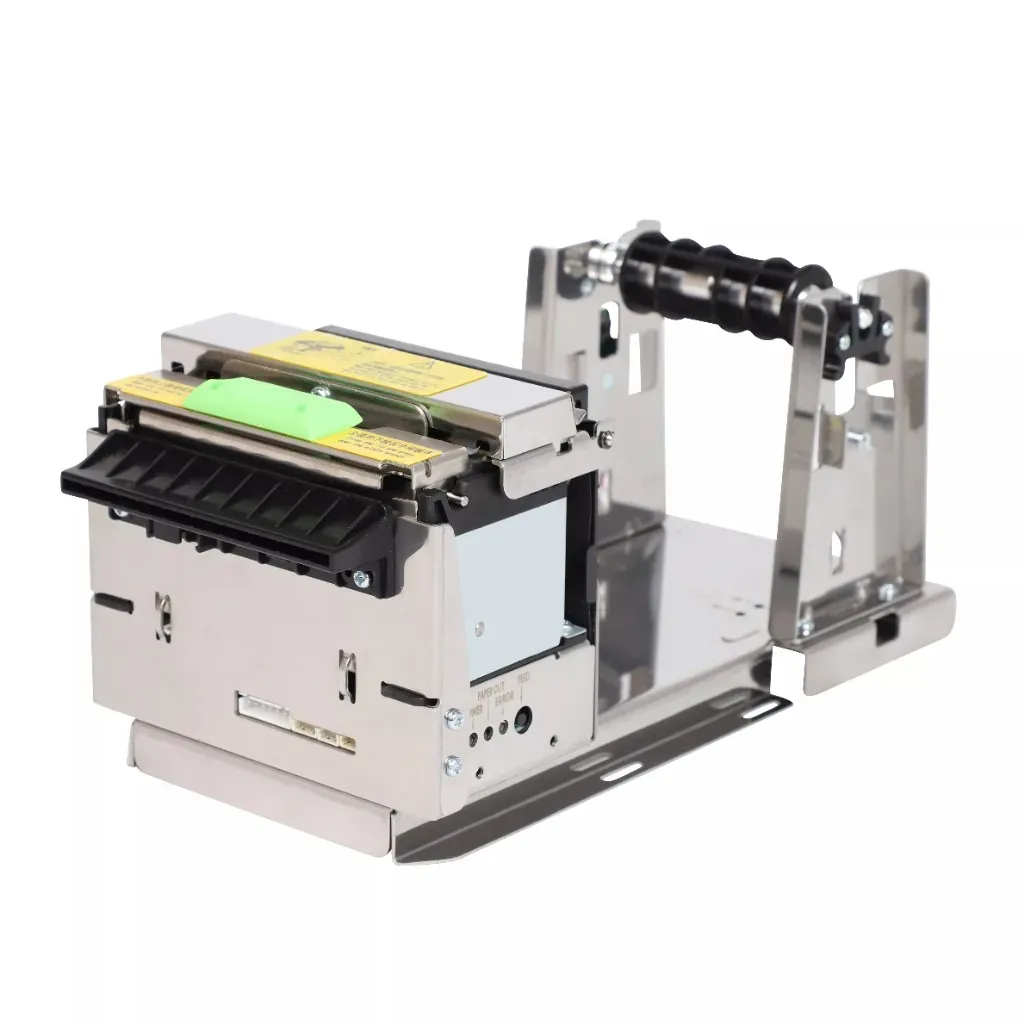 Thermal printer mechanism prepared for assembly on the production line